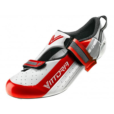 Vittoria Tri Pro Road Cycling Shoes (White/Red)