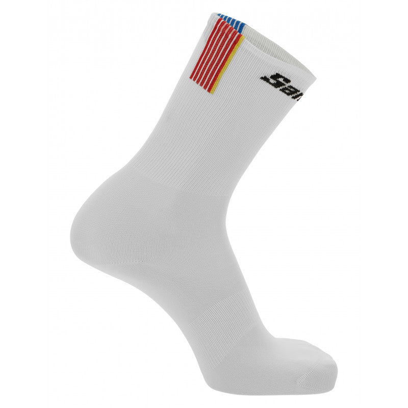 Santini Tour De France Trionfo Mens Cycling Socks (White)
