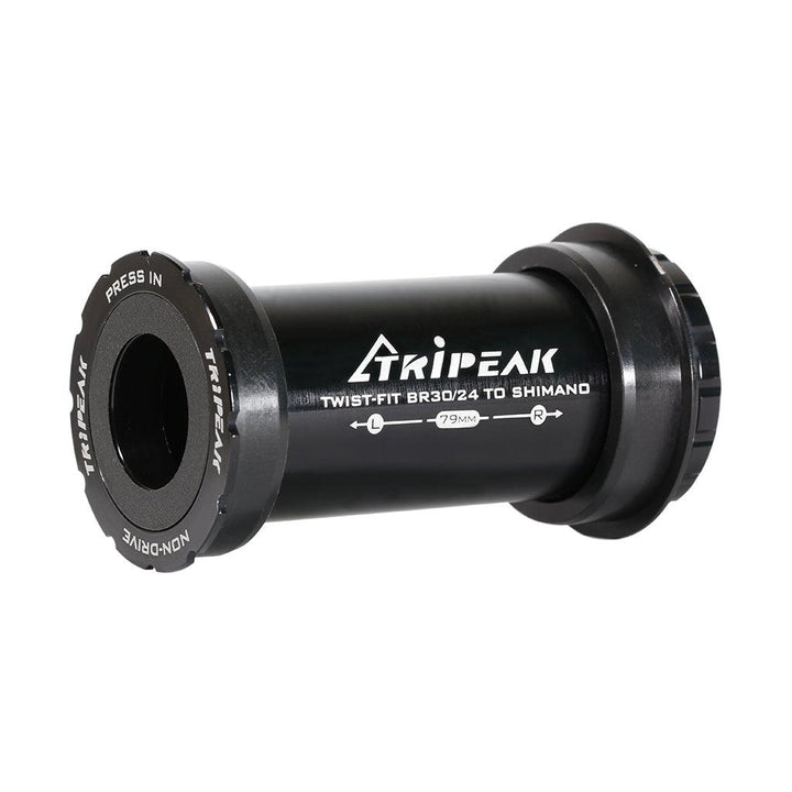 Tripeak BB65 Twist Fit Bottom Bracket (Black) - BUMSONTHESADDLE