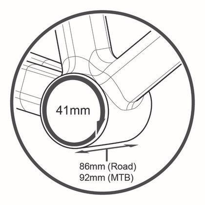 Tripeak BB86 Pressfit Ceramic 86/92 Bottom Bracket (Black) - BUMSONTHESADDLE