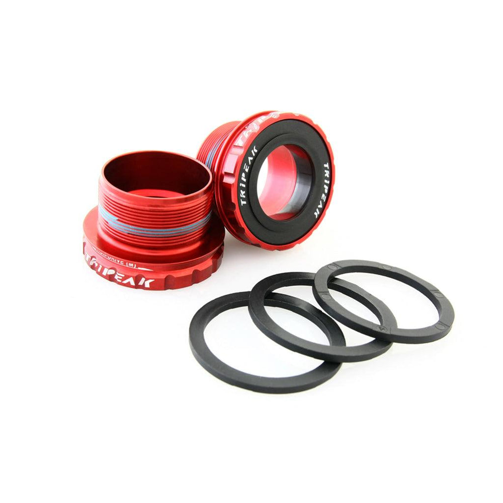 Tripeak Threaded Shimano 68mm/73mm Bottom Bracket (Red) - BUMSONTHESADDLE