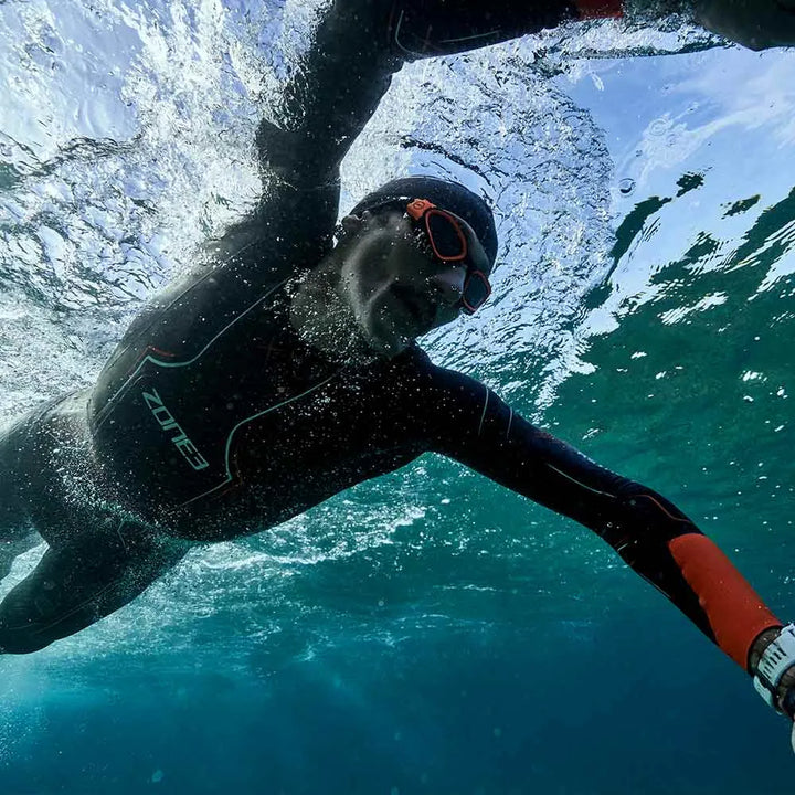 Zone 3 Vanquish X Men's Wetsuit (Black/Orange)