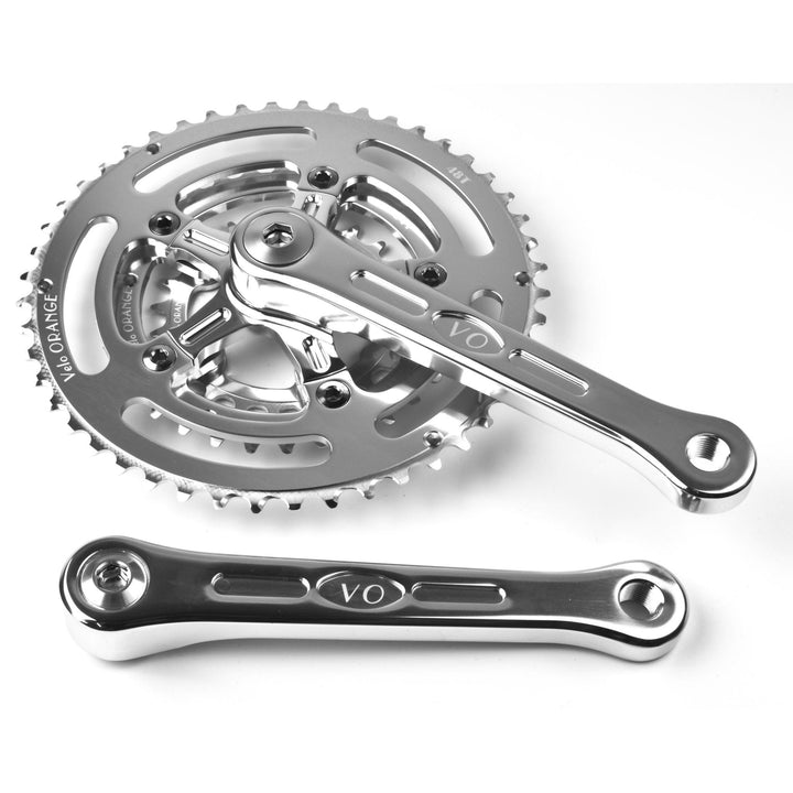 Velo Orange Grand Cru 110 Fluted Square Taper Crankset (Silver) - BUMSONTHESADDLE