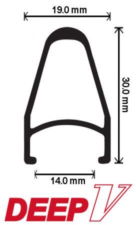 Velocity Deep V Rim 28inch MSW - BUMSONTHESADDLE