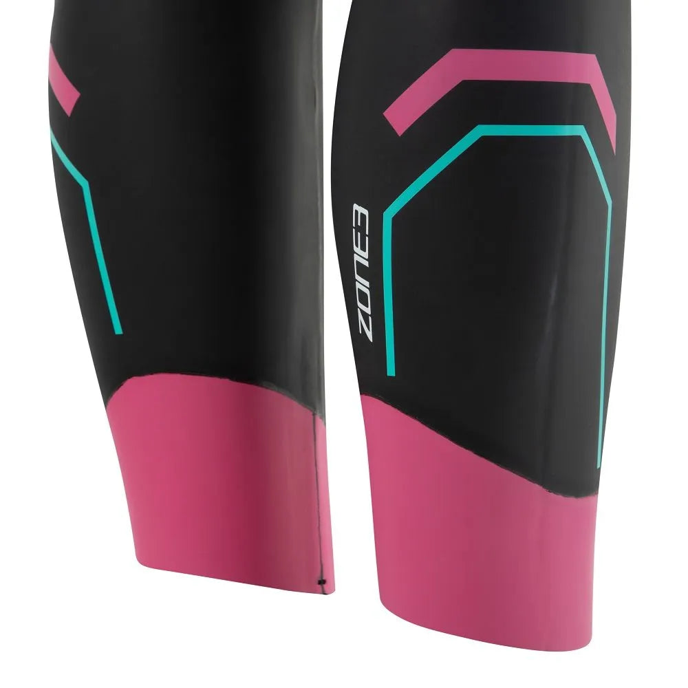 Zone 3 Agile Women's Wetsuit (Black/Pink/Turquoise)