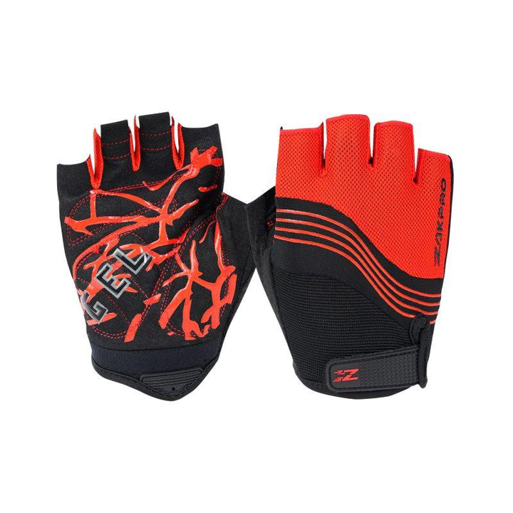 Zakpro Gel Series Unisex Cycling Gloves (Red) - BUMSONTHESADDLE