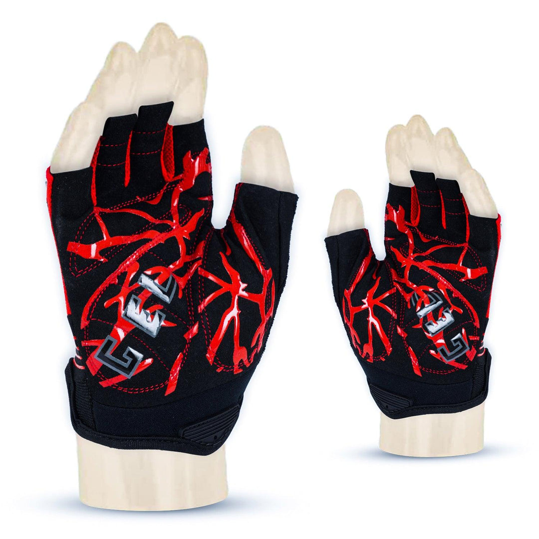 Zakpro Gel Series Unisex Cycling Gloves (Red) - BUMSONTHESADDLE