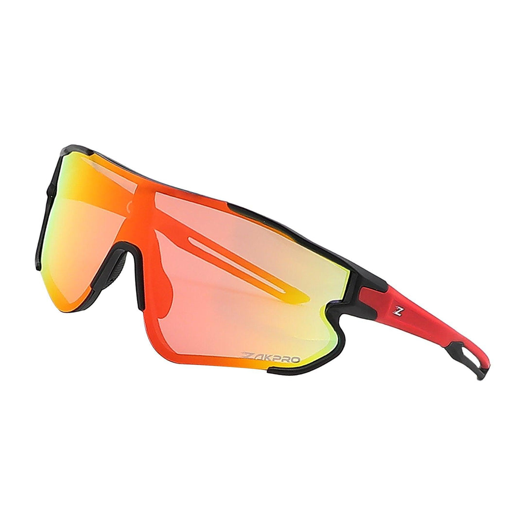 Zakpro Professional Outdoor Sport Sunglasses (Bright Red) - BUMSONTHESADDLE