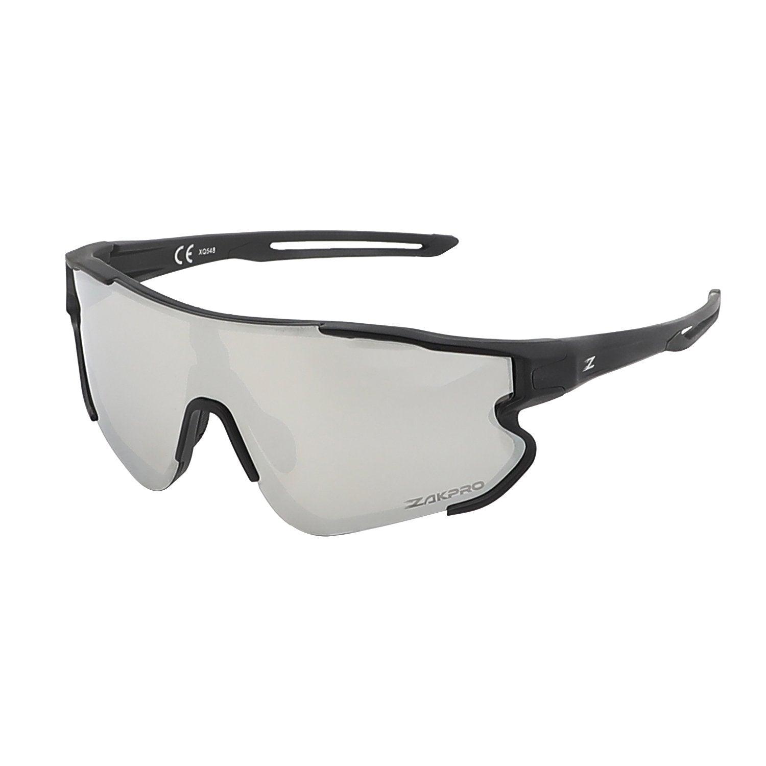 Zakpro Professional Outdoor Sport Sunglasses (Mirror Black) - BUMSONTHESADDLE