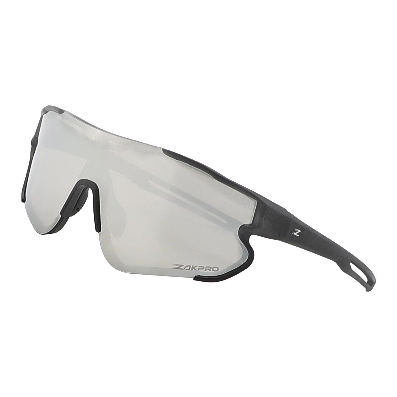 Zakpro Professional Outdoor Sport Sunglasses (Mirror Black) - BUMSONTHESADDLE