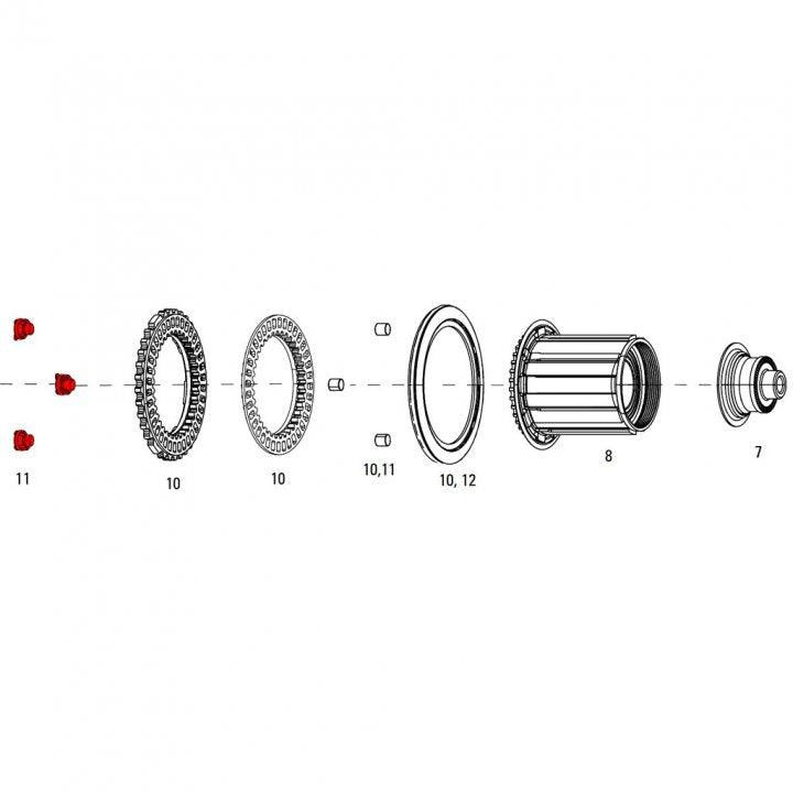 Zipp Magnet Set Rear Cognition Wheel Service Parts - BUMSONTHESADDLE